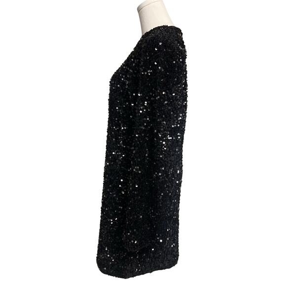 H&M Black Sequin Mini Dress - Picture 2 of 8